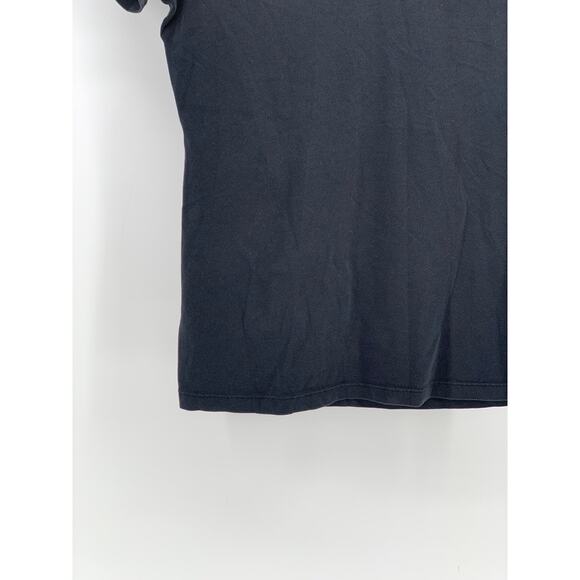 NIKE Women's Black-White V-Neck Swoosh Short Sleeve Active Top SZ S - Picture 8 of 10